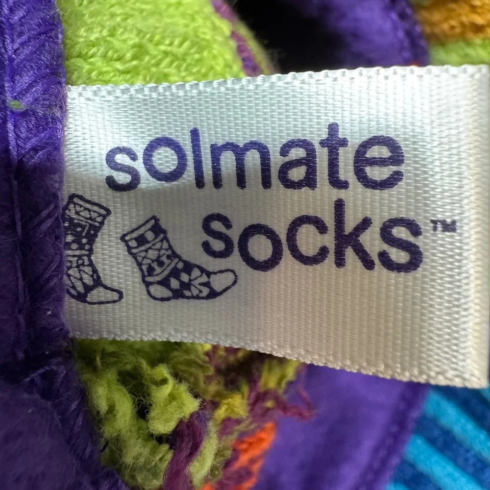 Solmate Socks Multi‎ Color Knit Patchwork Bucket Hat OS Boho Recycled Cotton